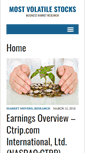 Mobile Screenshot of mostvolatilestocks.com